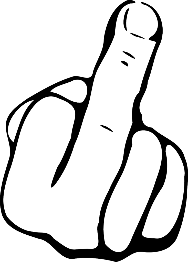 Schmerzensgeldanspruch wegen Beleidigung – Ein Überblick Schmerzensgeldanspruch wegen Beleidigung - Ein Überblick Stinkfinger Mittelfinger Hand